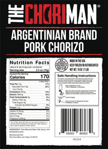 The Chori-Man® Argentinian Brand Pork Chorizo - ground pork chorizo