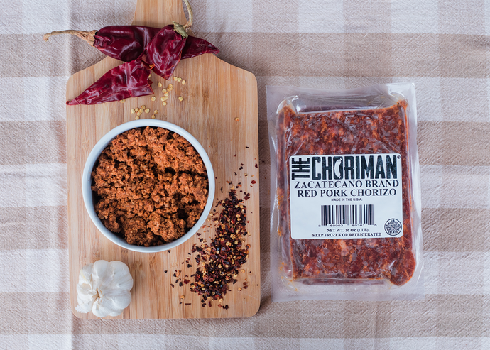 The Chori-Man®  Zacatecano Brand Red Pork Chorizo - ground pork chorizo